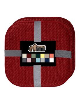 NEW Set 2 Gorilla Grip No Tie Memory Foam Slip Resistant Pad Seat Cushion Chair